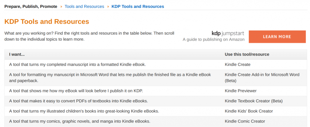 亚马逊KDP工具的Kindle格式-如何保存一个原始电子书的Kindle图书格式