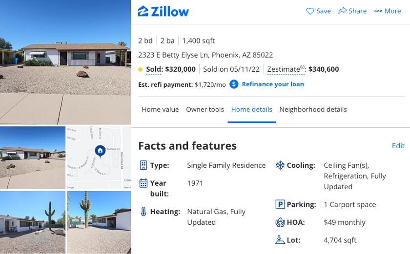 Zillow以提供zestimate而闻名，zestimate是对房屋价值的一般估计。