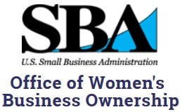 小企业管理局妇女商业中心的标志。