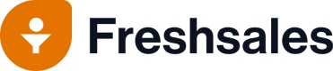 Freshsales的logo，链接到Freshsales的主页。