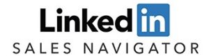 在新标签中链接到LinkedIn主页的LinkedIn销售导航标志。