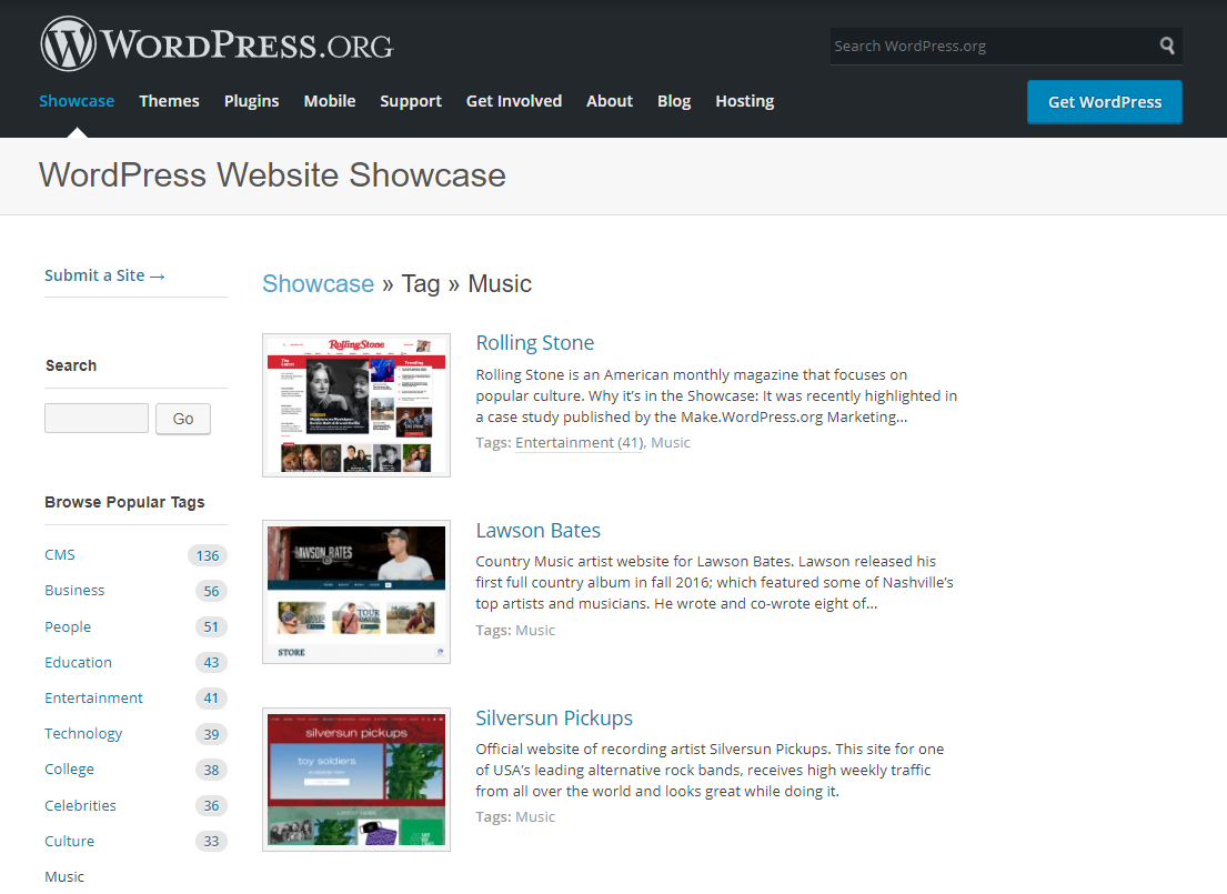 顶级音乐博客和网站的例子