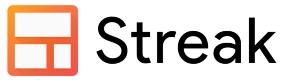 在新选项卡中链接到Streak主页的Streak徽标。