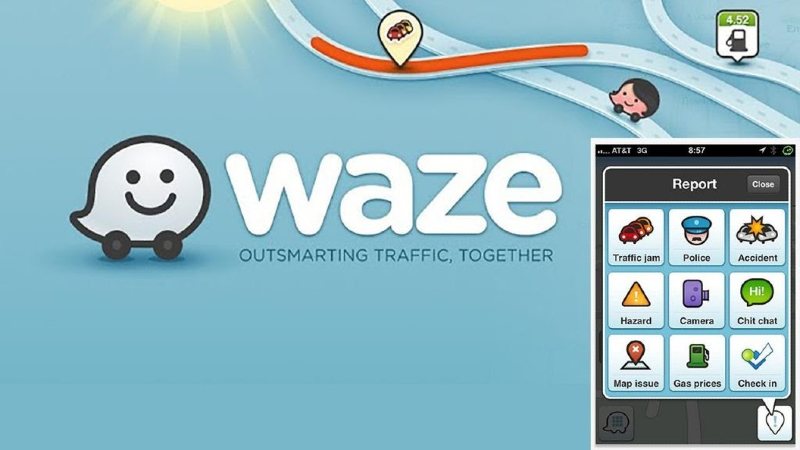 Waze应用横幅