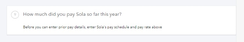 显示今年到目前为止你给员工支付了多少工资。