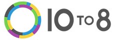 10to8的标志，链接到10to8的主页在一个新的选项卡。
