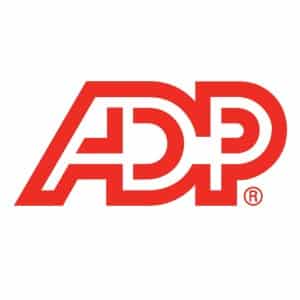 在新选项卡中链接到ADP主页的ADP标志。