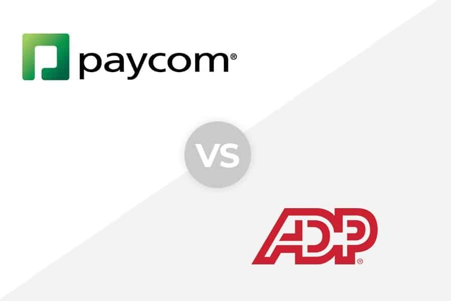 Paycom vs ADP徽标