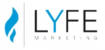 在新标签中链接到Lyfe Marketing主页的Lyfe Marketing标志。