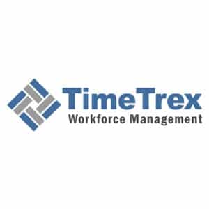 TimeTrex logo，链接到TimeTrex主页在一个新标签。