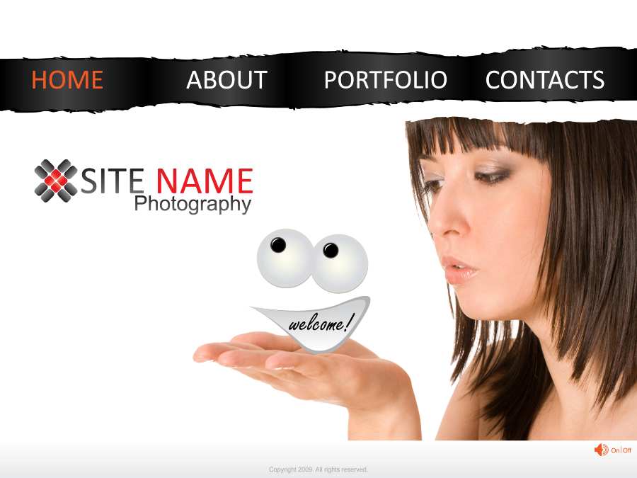 建立摄影模板网站。