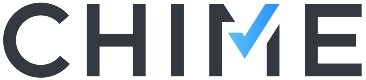 Chime logo that links to Chime homepage.