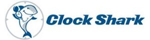 链接到主页的ClockShark标志。