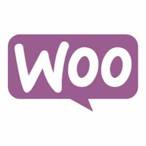 在新标签中链接到WooCommerce主页的WooCommerce标志。