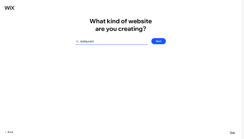Wix Question on what you're creating