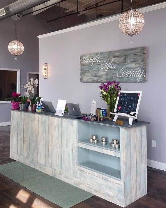 显示单柜台现金包装。