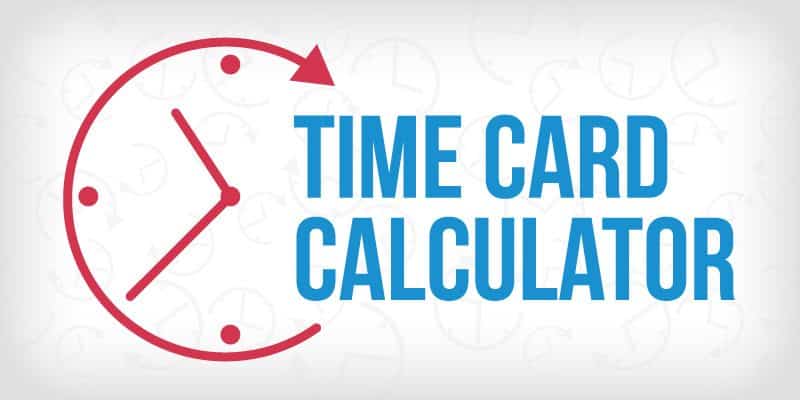 Time Card Calculator Graphic