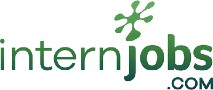 InternJobs徽标，链接到新选项卡中的InternJobs徽标主页。