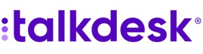 Talkdesk标志，链接到Talkdesk主页在一个新的标签。
