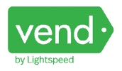 Vend by Lightspeed标志，链接到Vend by Lightspeed主页的新选项卡。