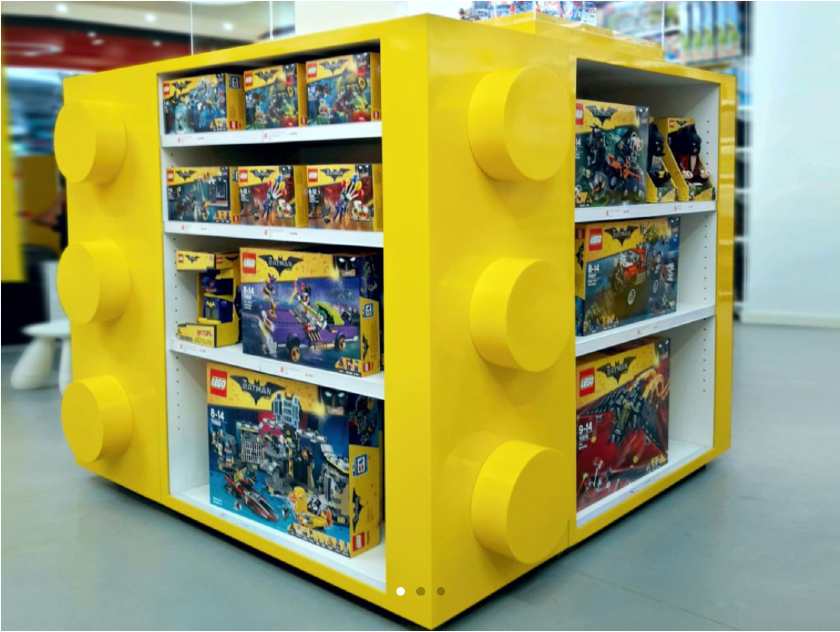 乐高通道POP显示器截图