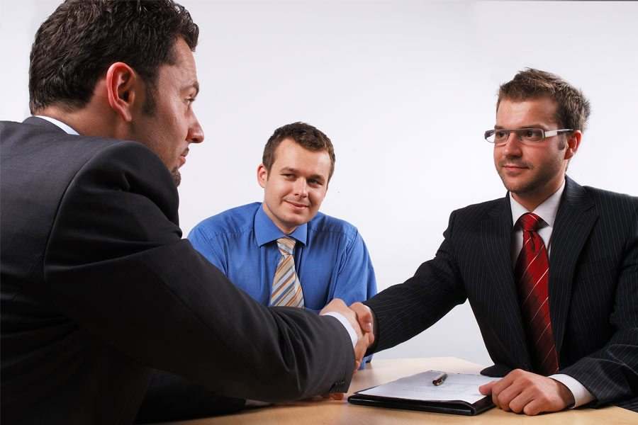 businessman shaking hands