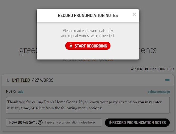 Snap Recordings添加语音发音笔记。
