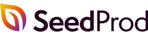 SeedProd标志，链接到SeedProd主页。