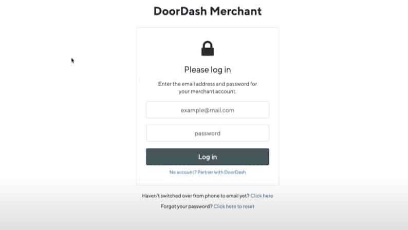 Screenshot of Doordash Merchant Portal Step 5
