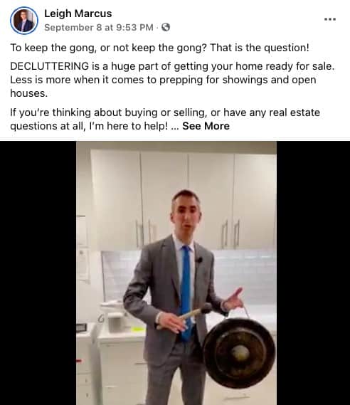 General Real Estate Tips Facebook post from Leigh Marcus