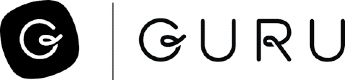 在新标签中链接到Guru主页的Guru标志。