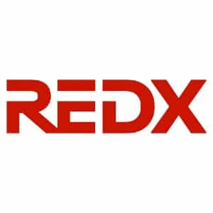 REDX的标志，链接到REDX的主页在一个新的选项卡。
