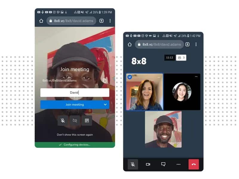 8x8视频会议移动接口