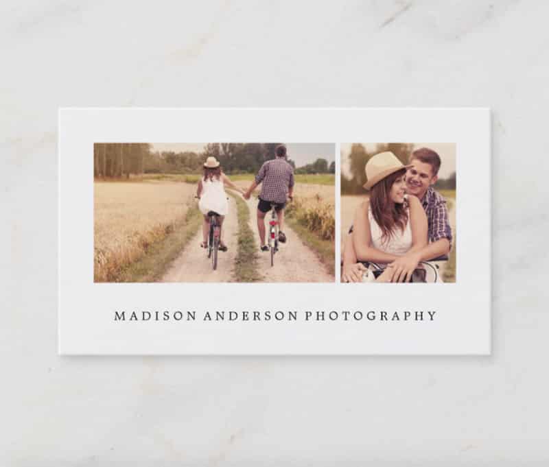 麦迪逊安德森摄影名片样本的截图