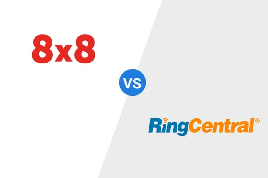 Logo of 8x8 X Series and RingCentral MVP.