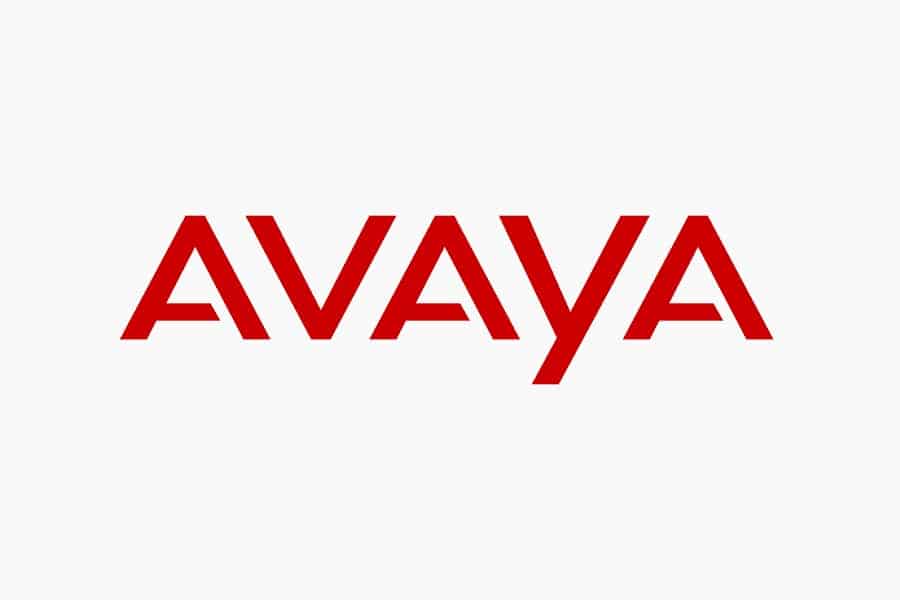 Avaya标志为Avaya云办公室审查功能图像。