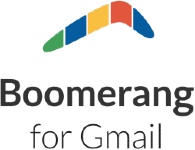 Gmail徽标Boomerang链接到Gmail主页。