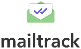 在新选项卡中链接到MailTrack主页的MailTrack标志。