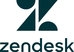 Zendesk的标志，链接到Zendesk的主页。