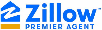 Zillow Premier代理的标志，链接到Zillow Premier代理的网页在一个新标签。