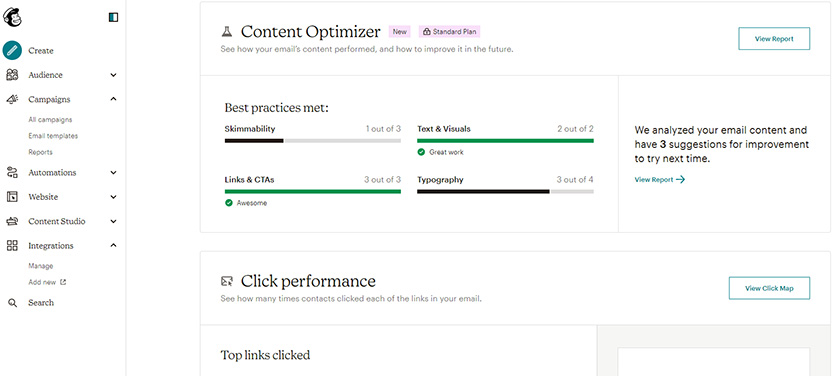 Mailchimp内容优化工具。