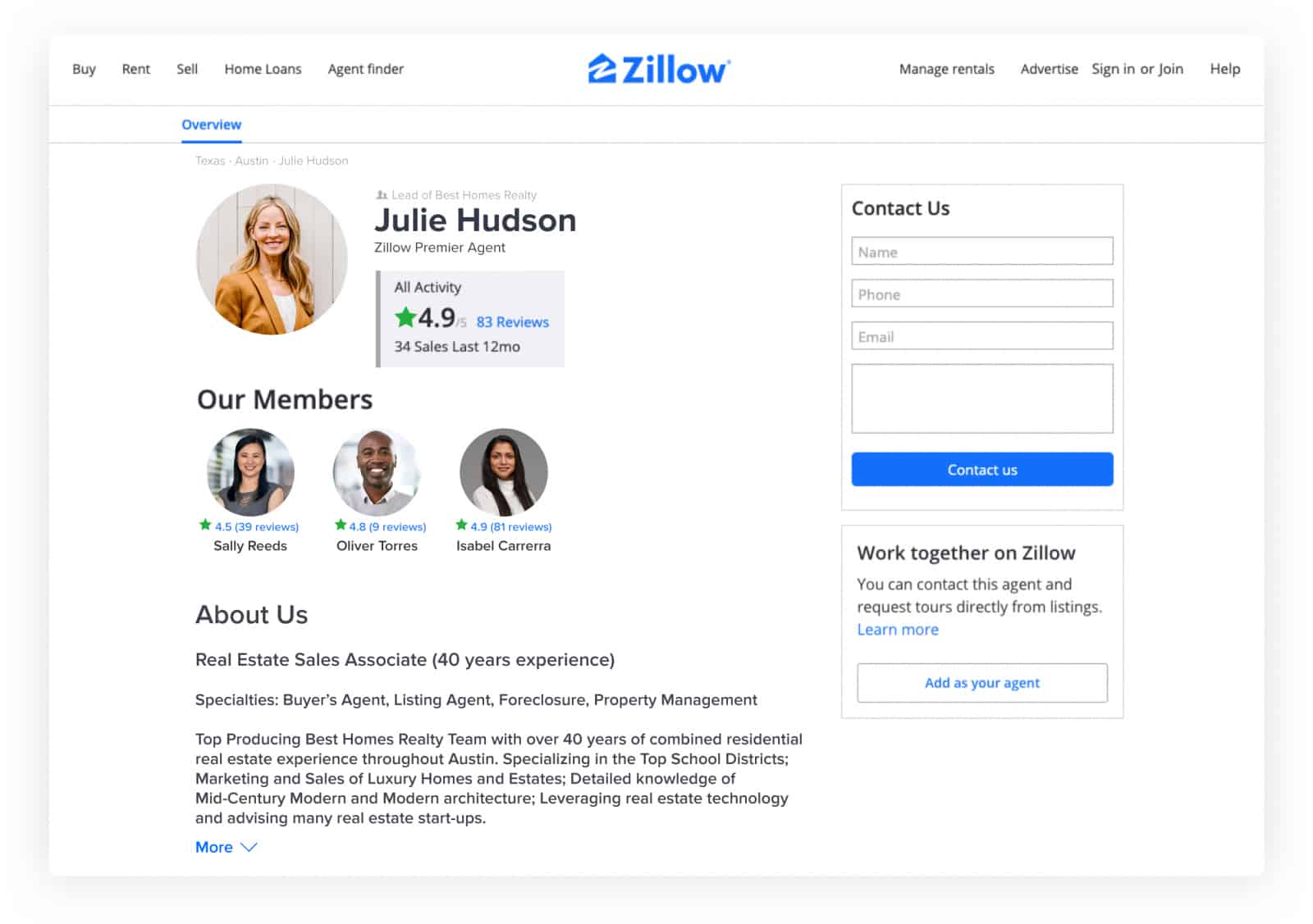 茱莉·哈德森的Zillow例子简介。