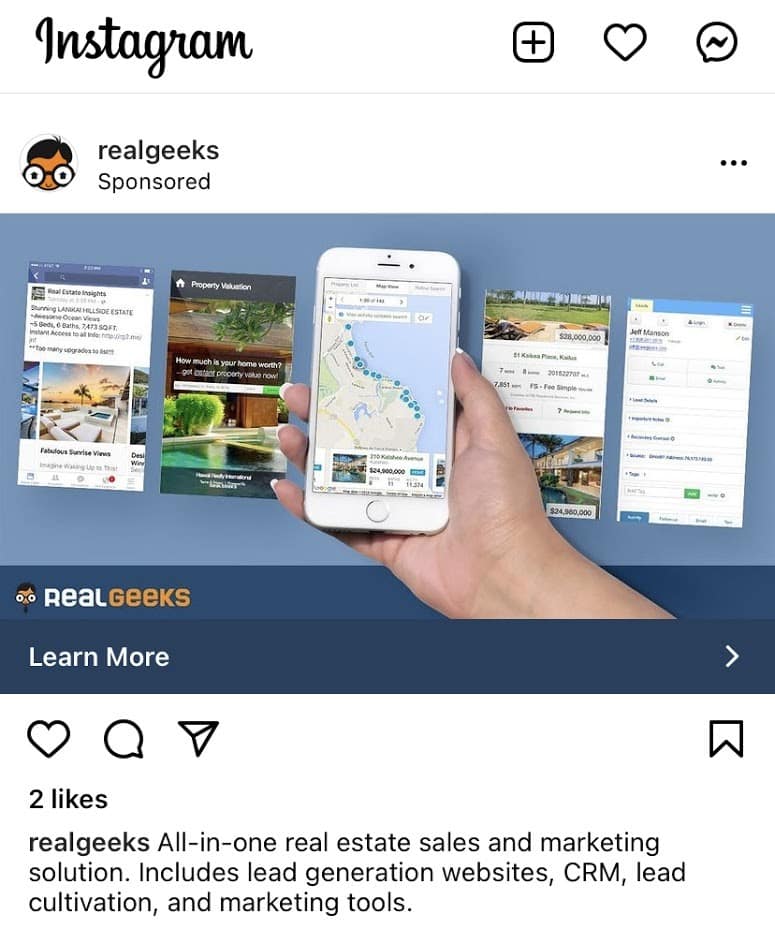 Reelgeeks赞助的instagram帖子。