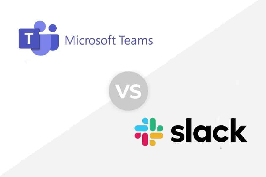 微软团队与Slack团队协作工具之争。