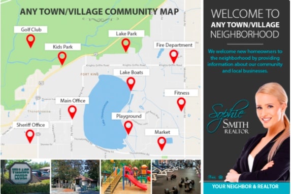 乐鱼体育app官方房地产明信片，有一个视觉预览的社区。