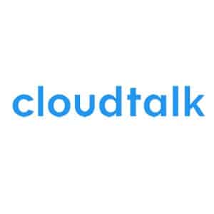 在新选项卡中链接到CloudTalk主页的CloudTalk标志。