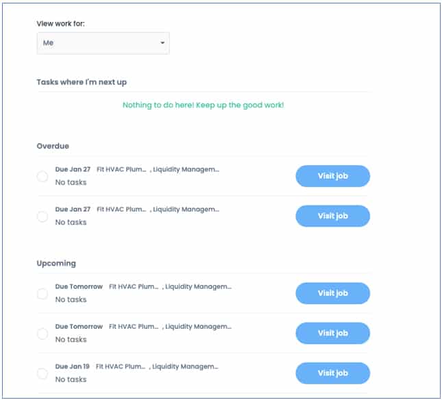 Jetpack Workflow tracking projects.