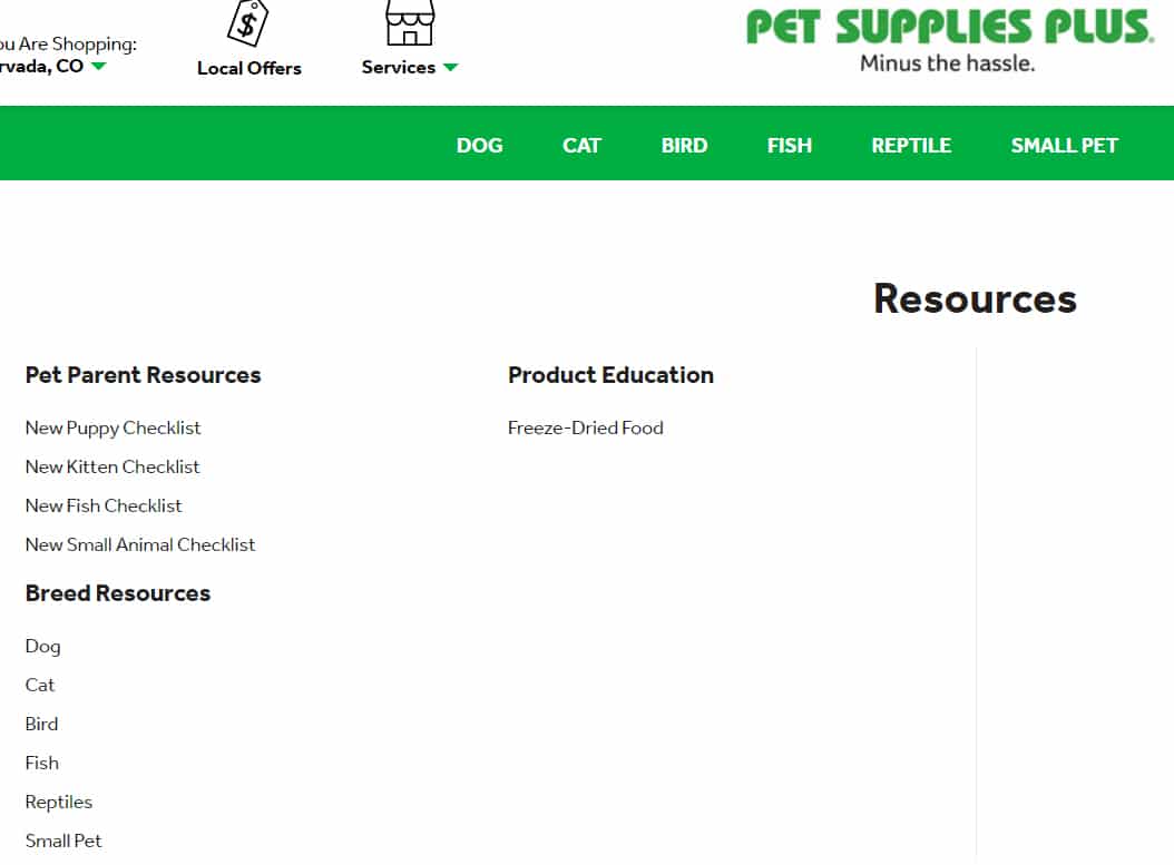 宠物用品+资源页面。