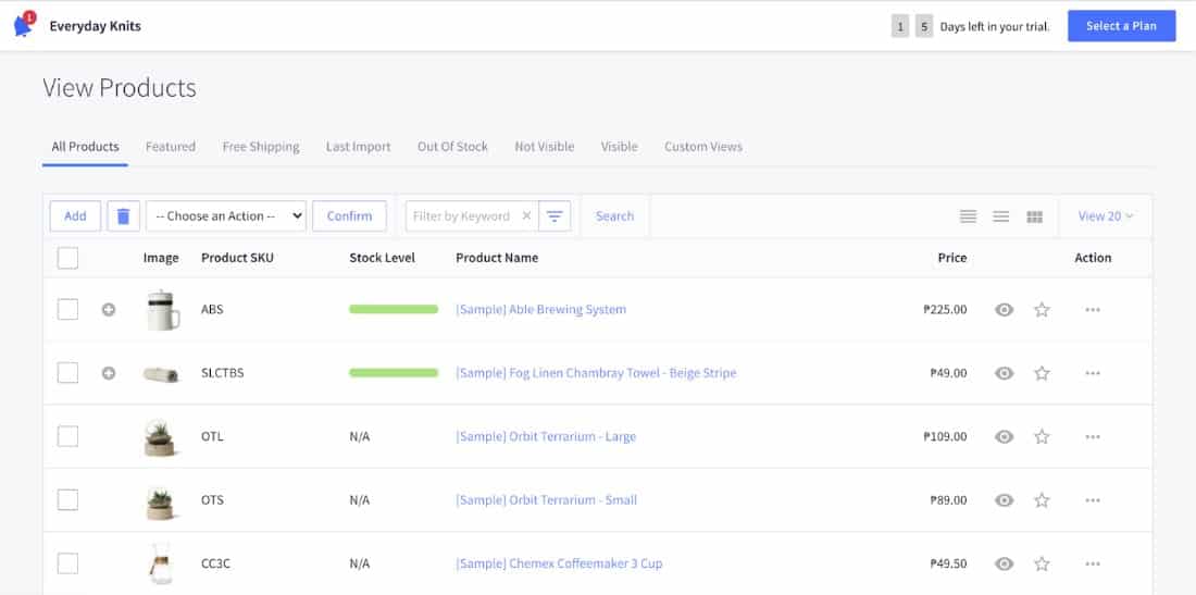 看起来像个大公司的存货清单。