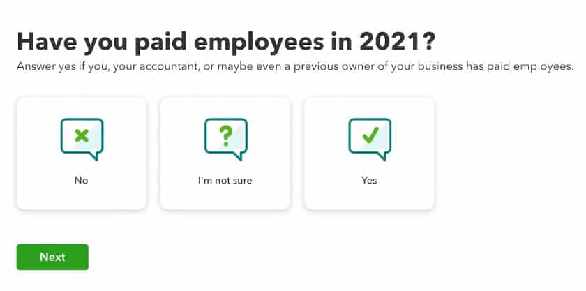 显示你在2021年支付员工工资了吗?